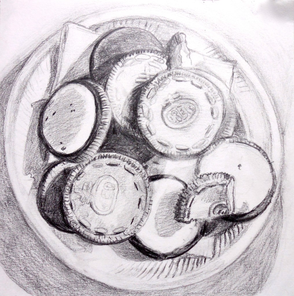 Day 21 of the 30/30 Challenge – Plate of Oreos | Beverly Shipko, Artist